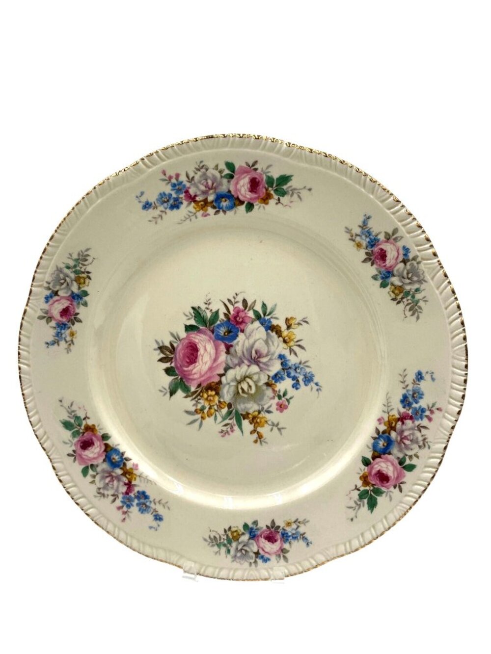 Homer Laughlin Pattern Virginia Rose 9.25" Plate 1940's Antique